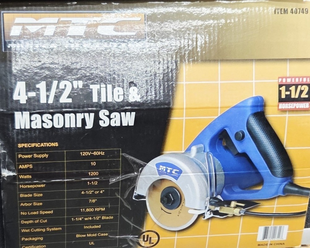 4-1/2'' tile and masonry saw MTC