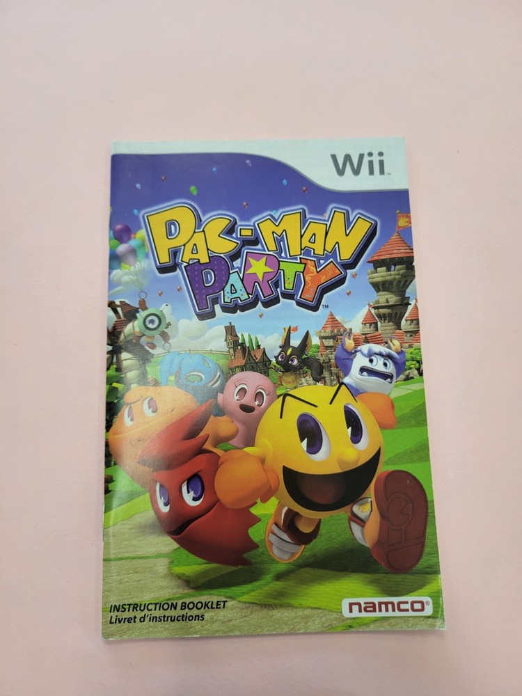 pac man party wii Manual Only