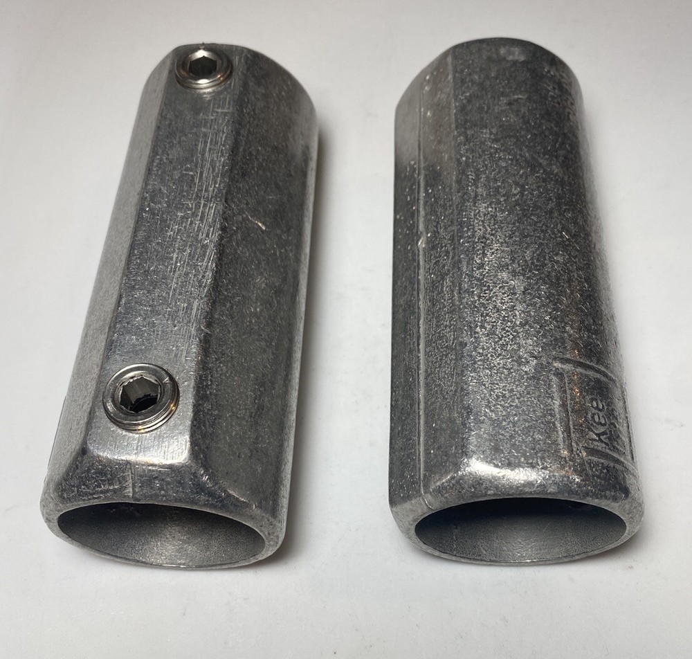 (Qty 2) 1-1/2" Structural Pipe External Coupling L14-8, Kee Lite  NEW