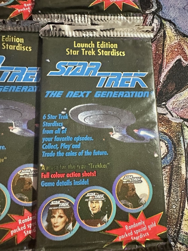 8 Packs Star Trek Stardisks (Pogs) sealed unopened