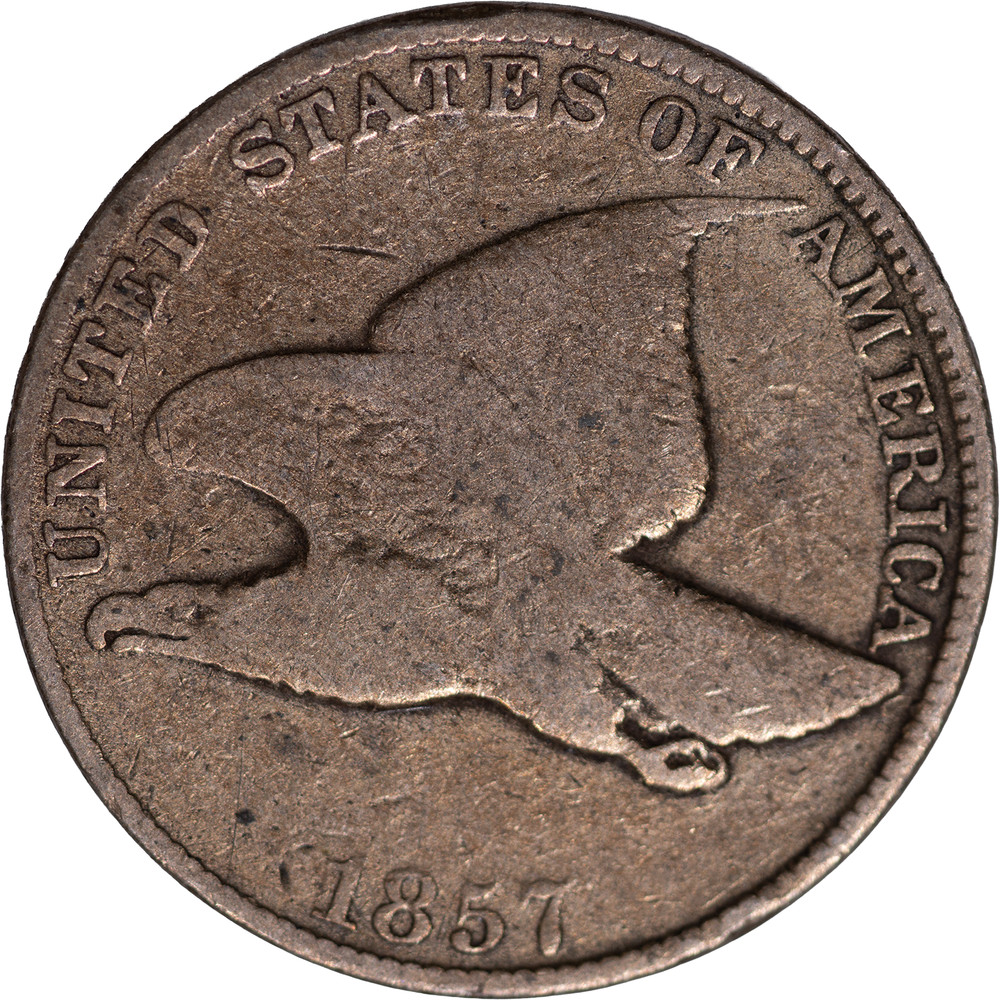1857 Flying Eagle Cent VG