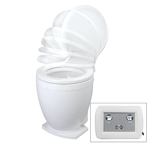 Jabsco Lite Flush Electric 12V Toilet W/Control Panel 58500-1012