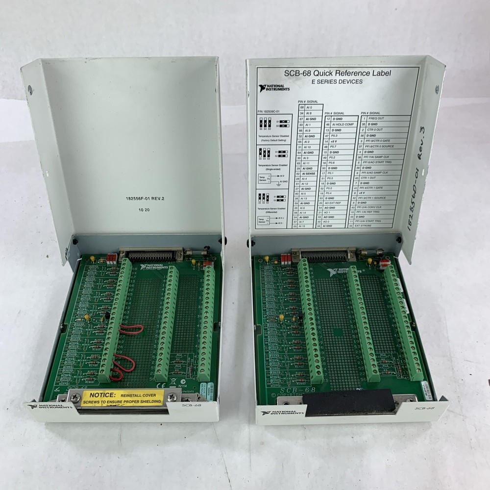 National Instruments SCB-68 Connector Block Lot