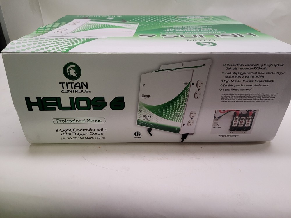 Titan Controls Helios 6 8 Light Controller with Dual Trigger Cords 240V