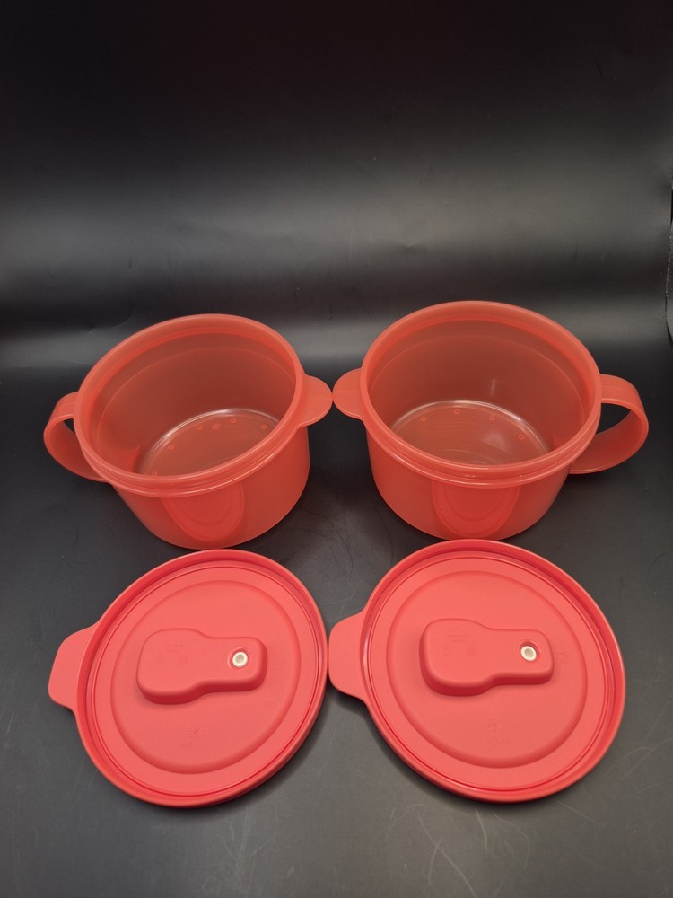 Tupperware CrystalWave Plus Soup Mugs
