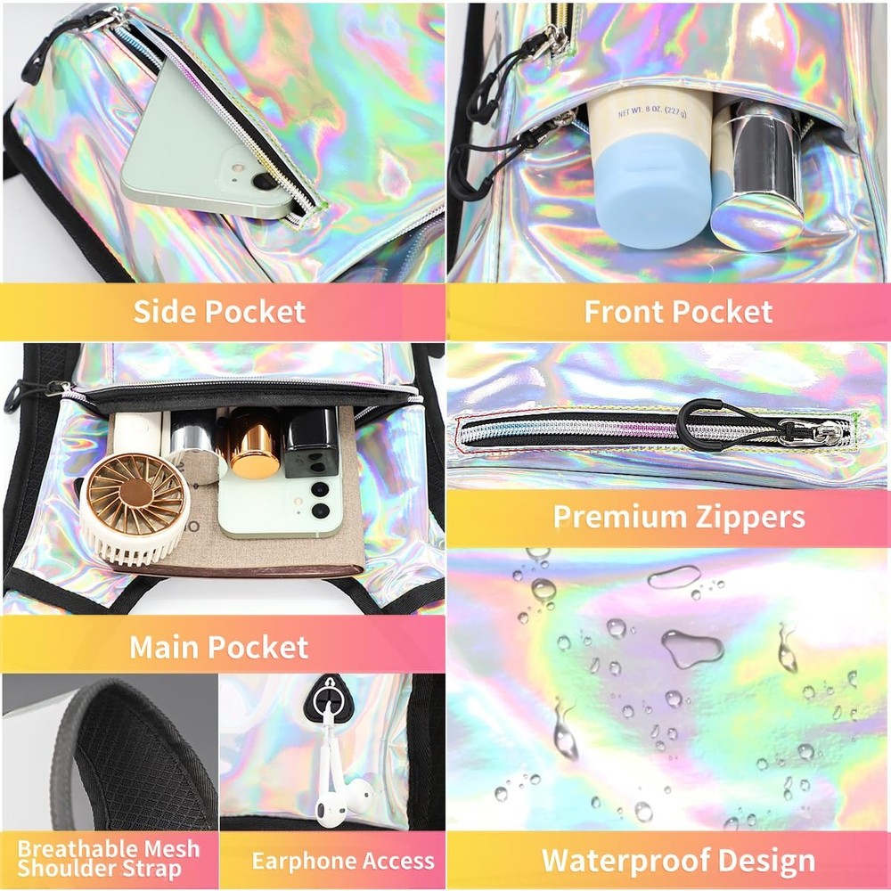 Hydration Backpack, Water Backpack with 2L Hydration Bladder, Rave Backpack H...