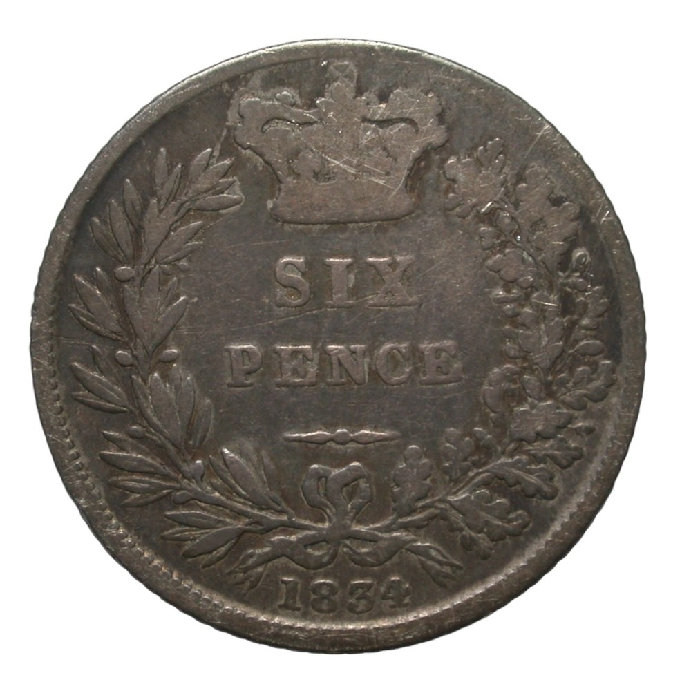 Great Britain 1834 6 Pence