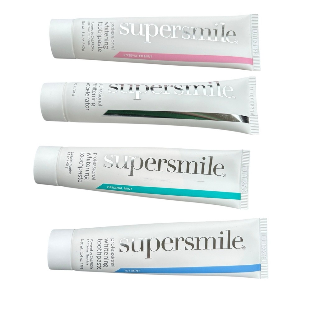 Supersmile Teeth Whitening Kit Toothpaste Accelerator Toothbrush Shade Guide
