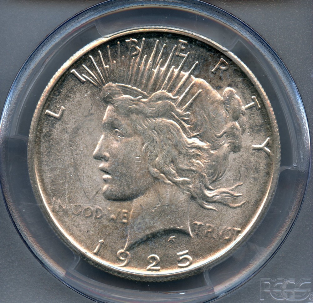 1925 S Peace Silver Dollar PCGS MS 64
