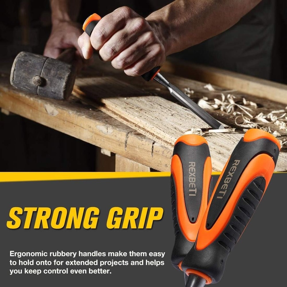 Versatile Woodworking Chisel Set for Beginners with Multiple Sizes Included