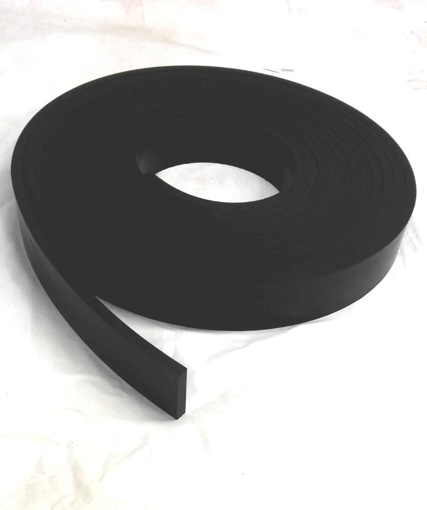 Neoprene Solid Sheet Rubber Flex  Strip  1/8" Thick x 3/4" W x 10-Ft Roll 60 D