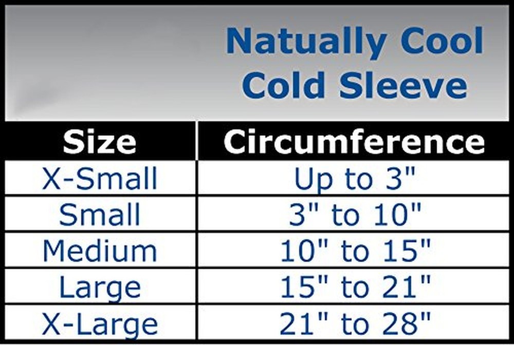 Fast Freeze Naturally Cool Cold Therapy: Compression Sleeve, Medium