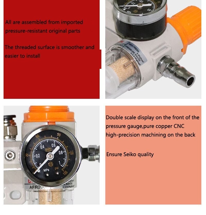 Oil Water Separator Trap Air Compressor Air Filter Regulator Filter Regulator
