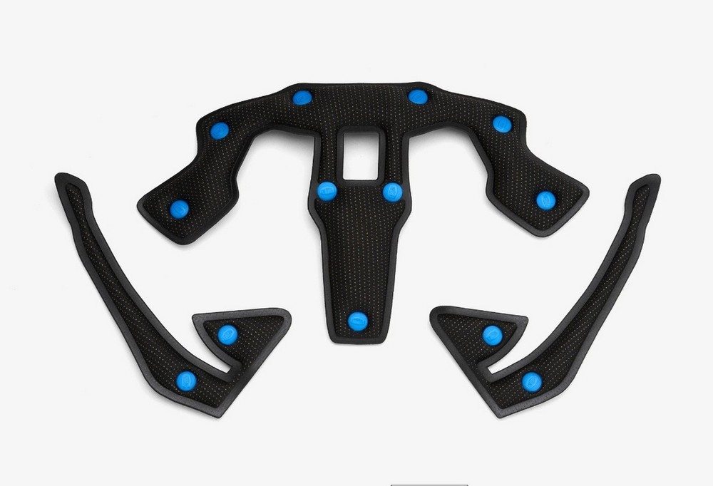 100% Trajecta MTB Helmet Inner Top Thin Liner Pad Black