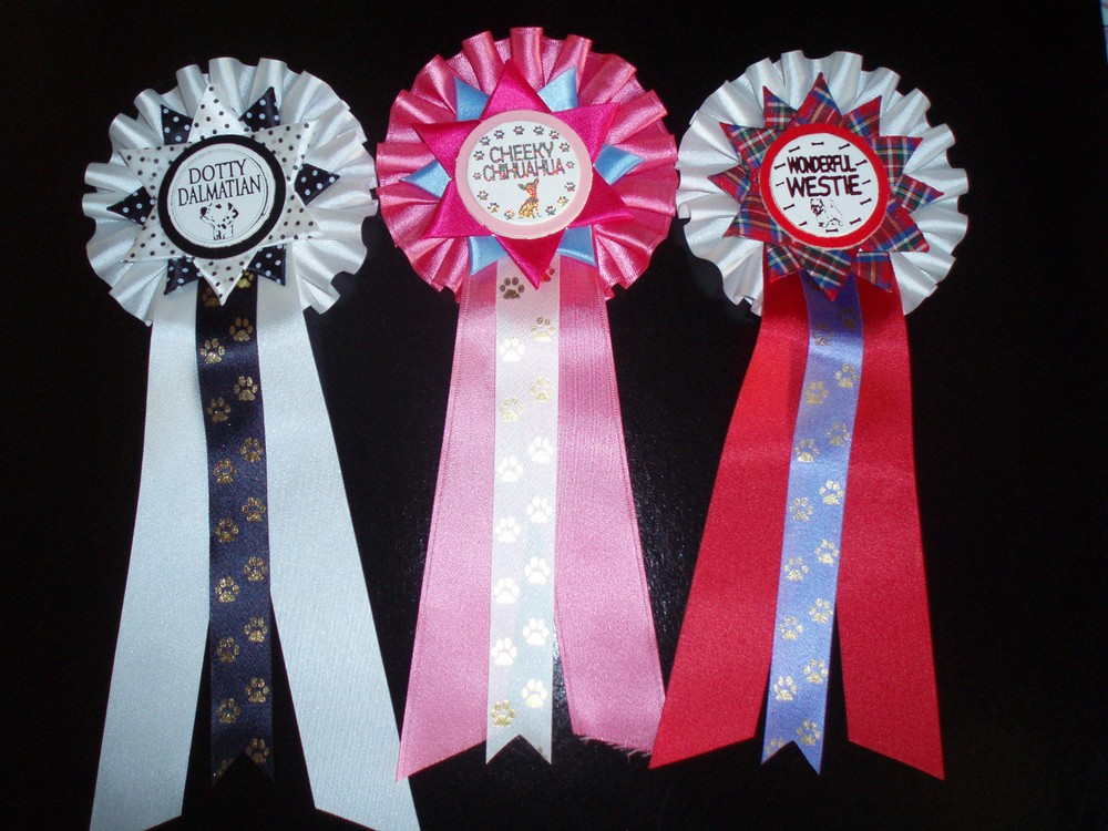 DOG BREED ROSETTES