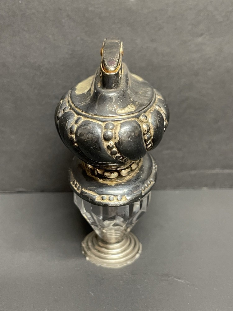 Vintage Ronson Crown Table Lighter Silver-Plated Coffee Table Lighter U.S.A.