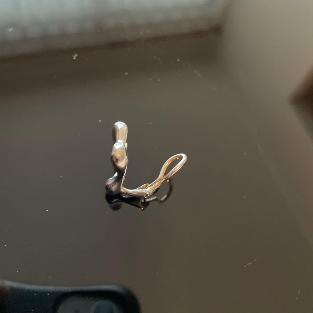 TIFFANY earring, single earring, heart design.