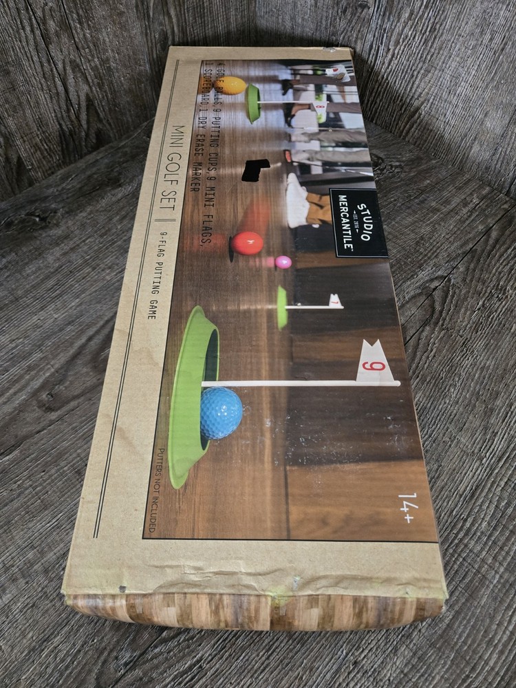 NEW Studio Mercantile MINI GOLF SET 9-Flag Putting Game