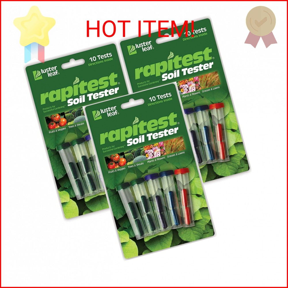 Luster Leaf Pack of 3 Rapitest Soil Testers