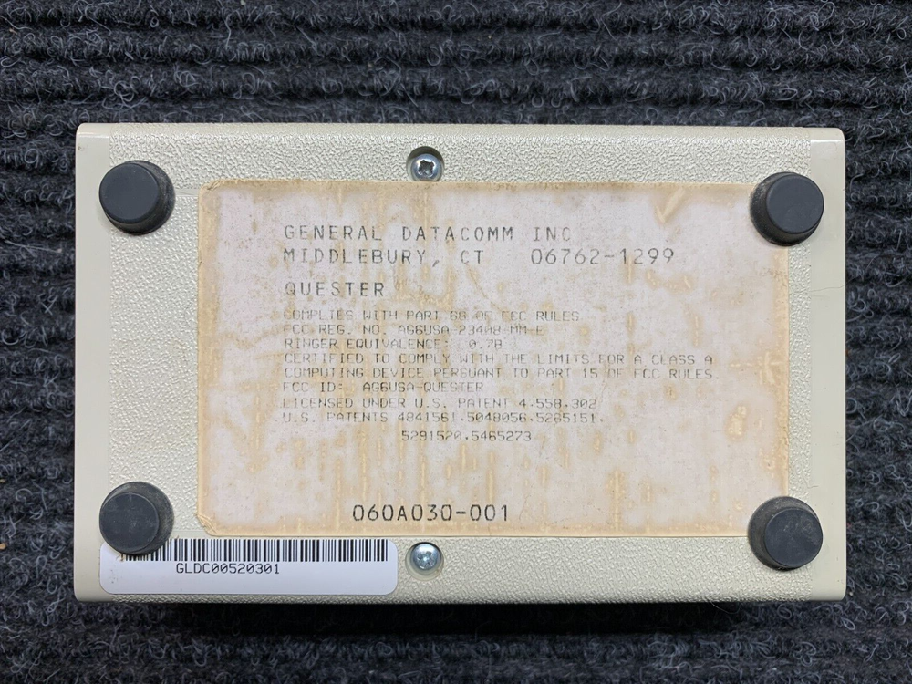 General DataComm Quester v.34 Data/Fax External Modem - Tested