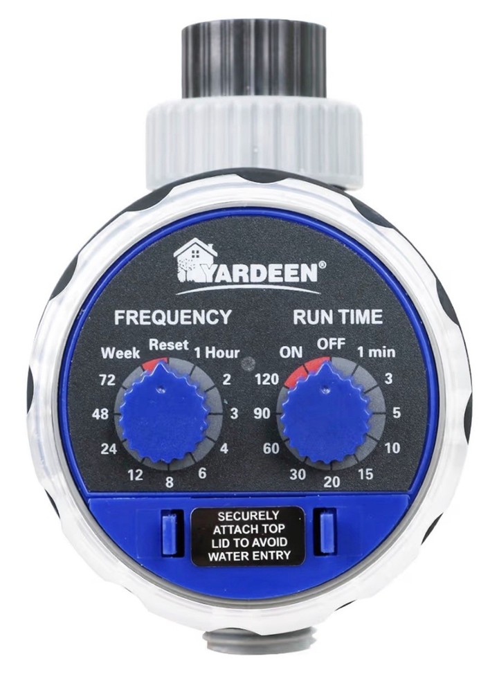 Yardeen Sprinkler Water Timer Programmable Garden Zero Pressure Waterproof Irrig