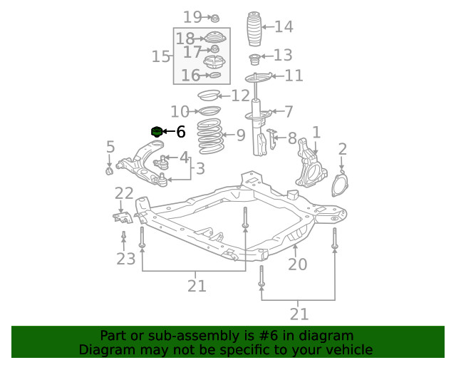 Genuine GM Suspension Control Arm Bushing 22688205