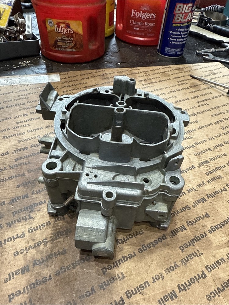 Rochester quadrajet carburetor empty shell 17059294-1491