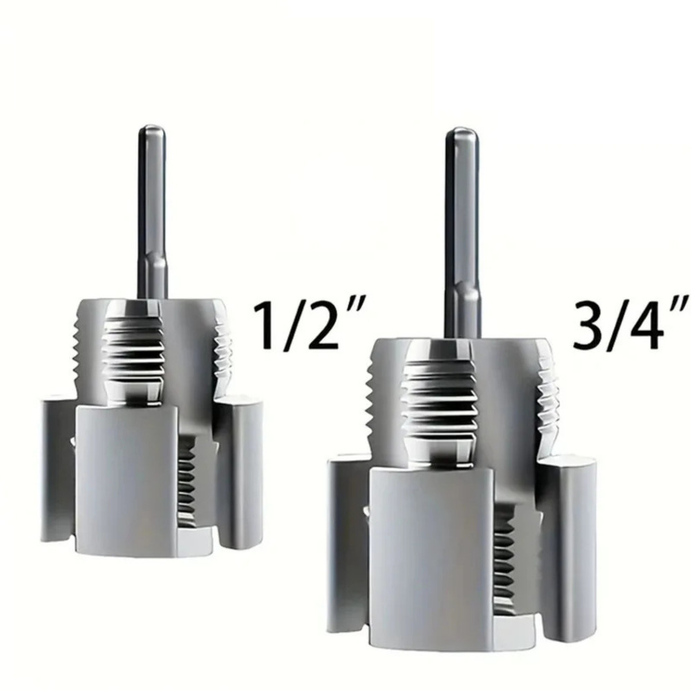 2pcs Integrated Internal & External Pipe Threading-Tool,PVC Pipe Threader Kit