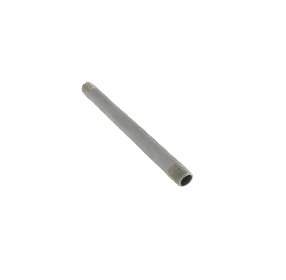 1/4" MNPT X 6" Long Threaded Galvanized Pipe Nipple