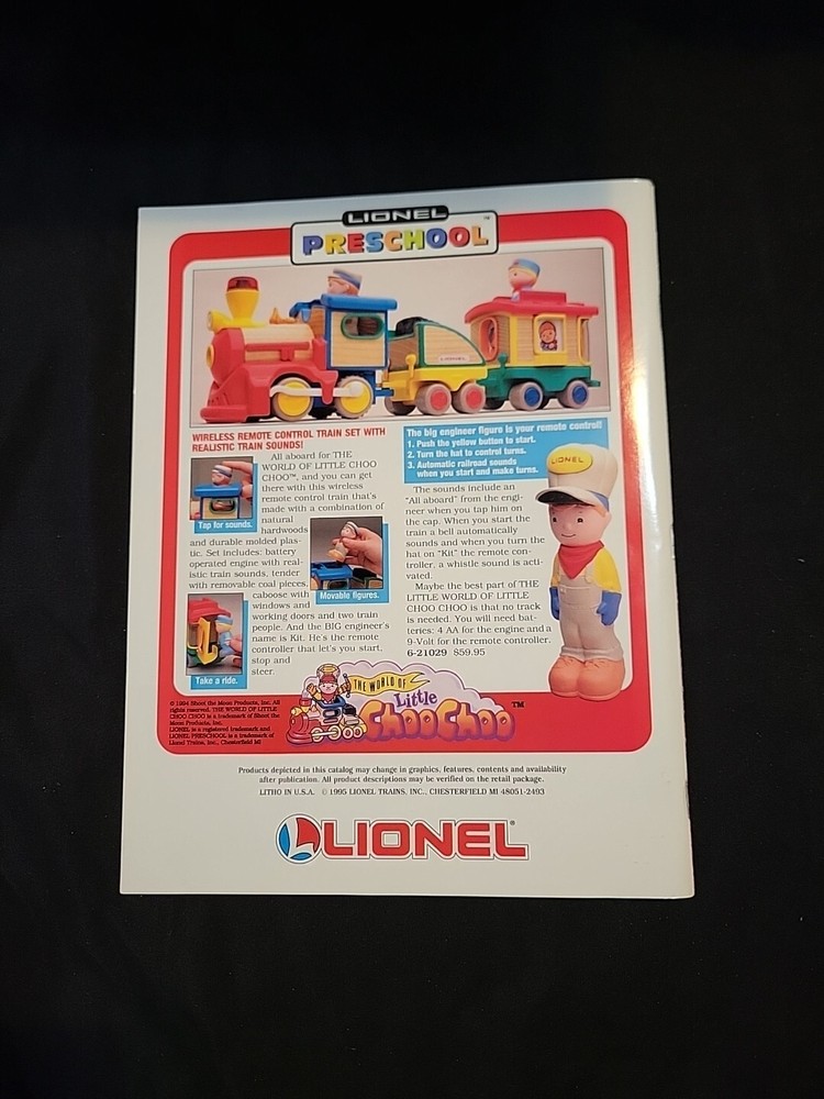 Lionel Train 1995 Full Catalog & 1995 Stocking Stuffers 1996 Spring Release
