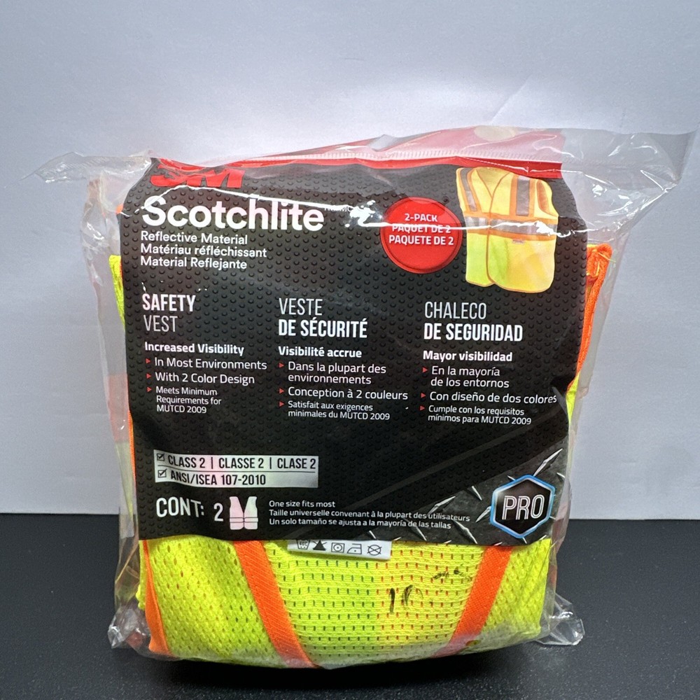 3M Scotchlite Safety Vest - 2 Pack