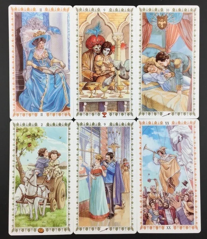 Romantic Tarot Deck 78 Cards Oracle English Version Divination