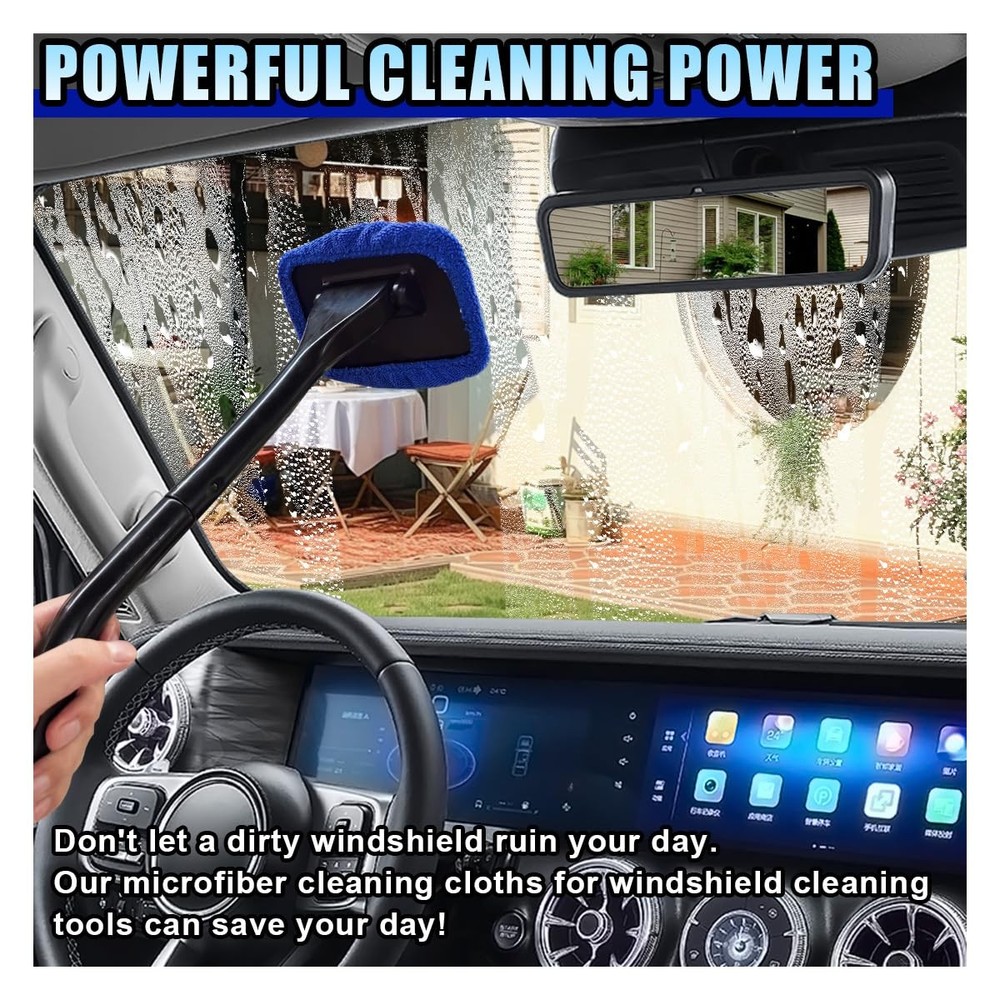 LAINLOY 7 Pack Microfiber Cloths, Replaceable Car Inside 4.21 inch, Blue