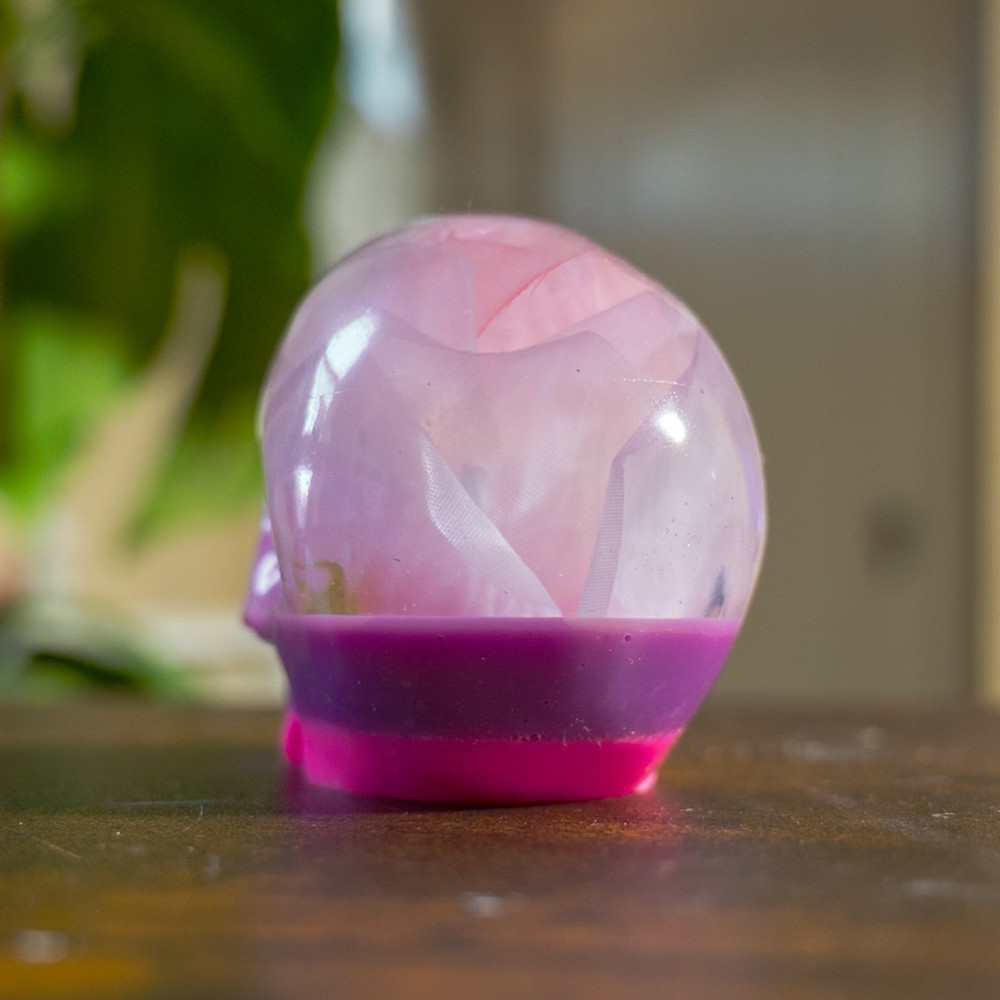 Pink Floral Decorative Skull