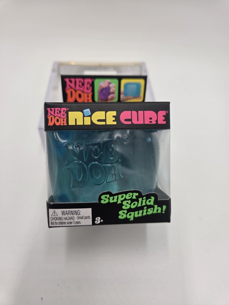 Nee Doh Nice Cube Blue Super Solid Squishy Stress Relief Toys