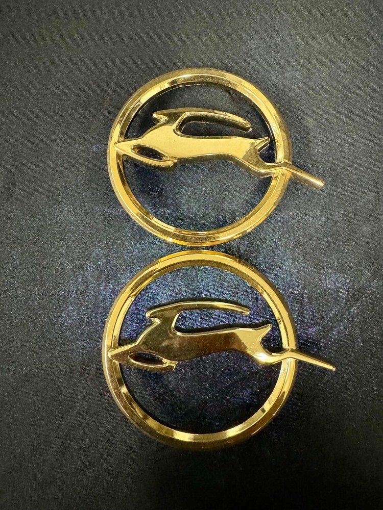 1963 Chevy Impala Quarter Panel Emblems 24k Gold Plated