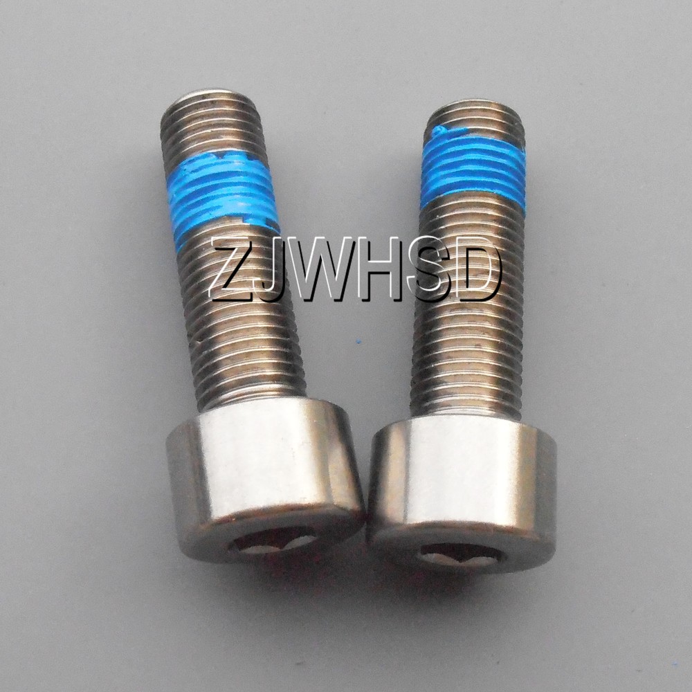 2pcs M9 x 1x 30 mm Ti Titanium Screw Bolt Allen Hex Socket Cap Head ThreadLocker