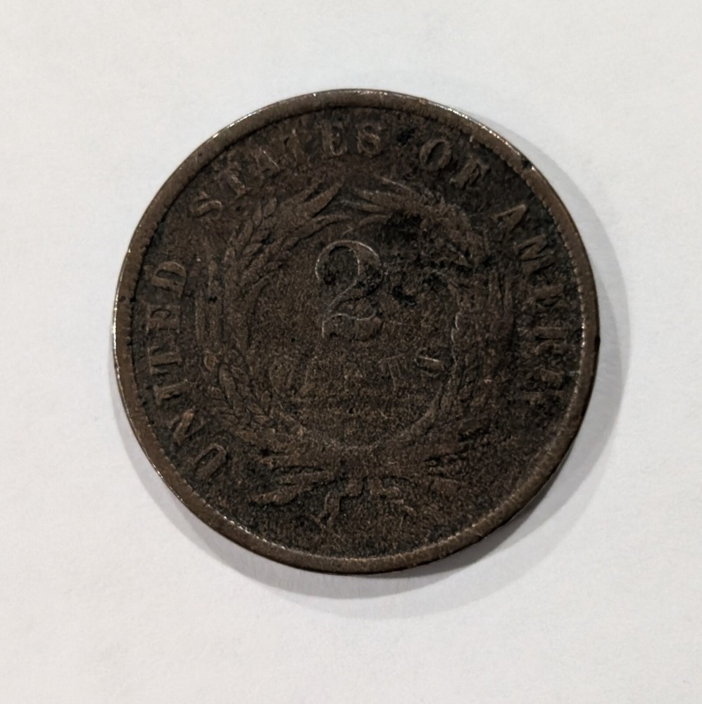 1866 2 Cent Piece 2C VG