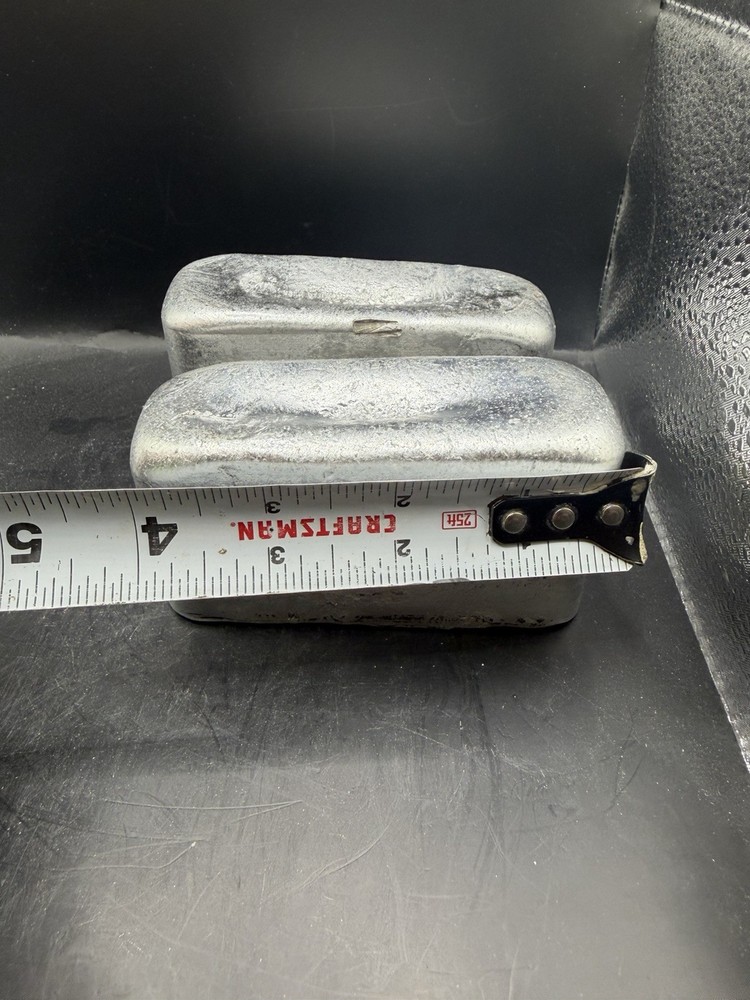 Hand Poured Aluminum Ingots - Approximately 10oz Ea.