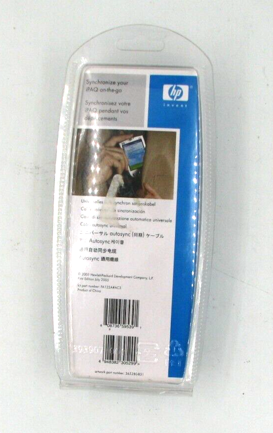 HP iPAQ Universal Autosync Sync Cable FA122A#AC3