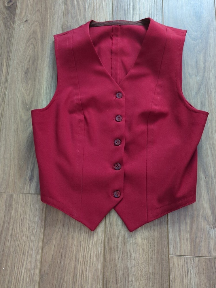 Burgundy Saddleseat Vest size 8