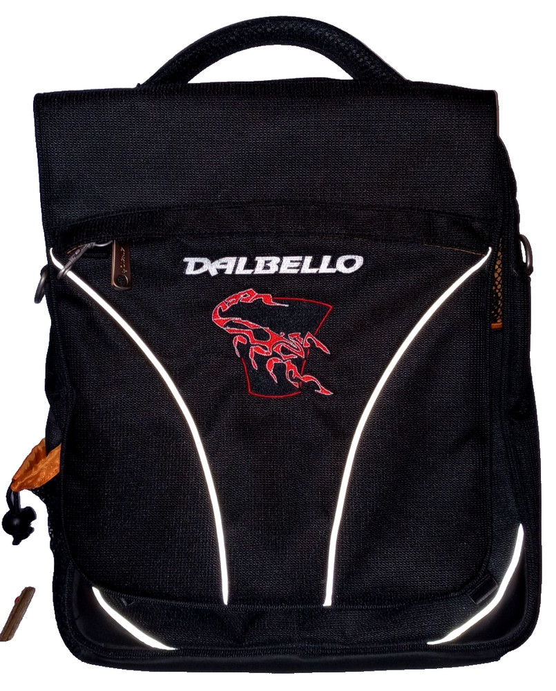 Dalbello Backpack - Black & Orange with Red Scorpion Logo - Good Condition