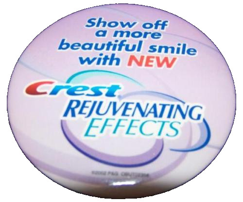 Crest Toothpaste 2002 Advertisement Button Pinback