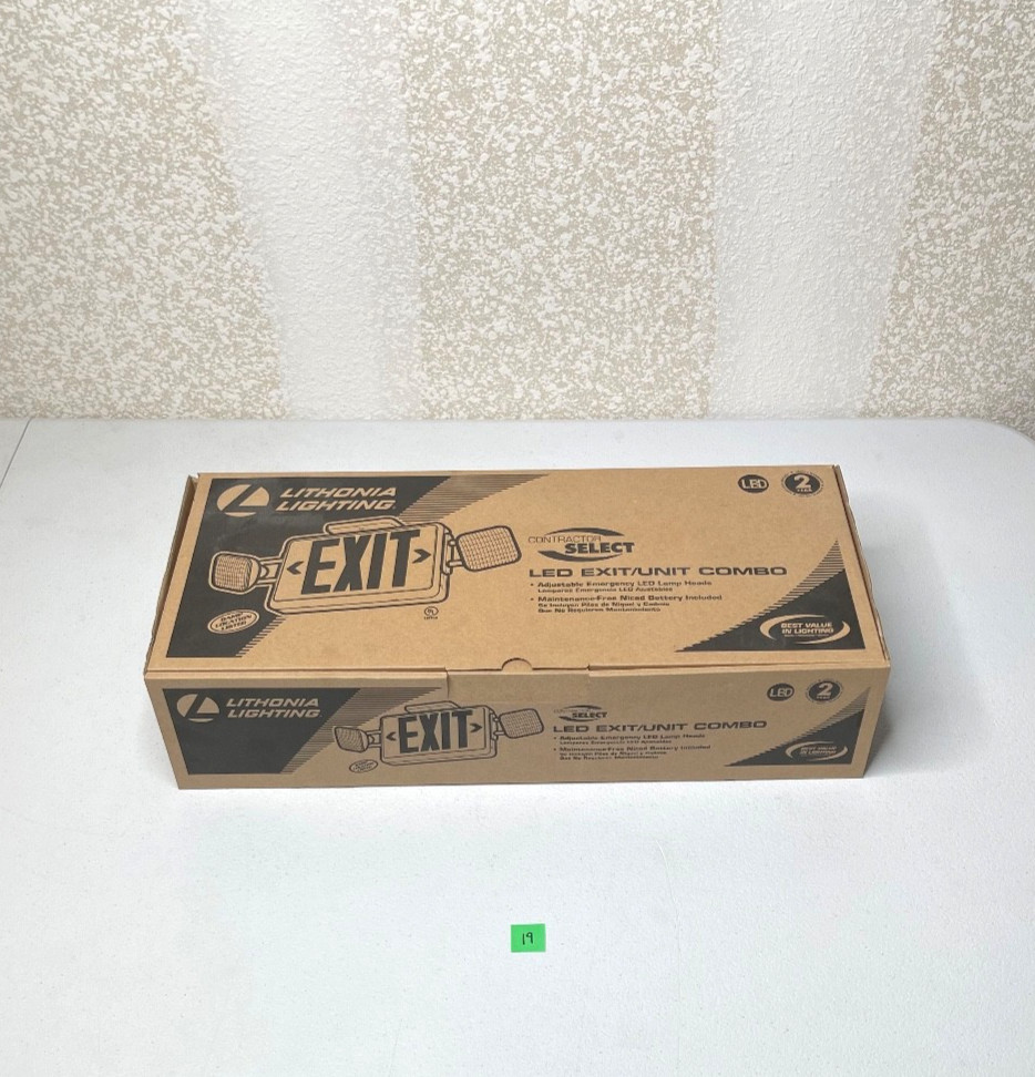 Lithonia Lighting LED Exit/Unit Combo ECRLEDM6
