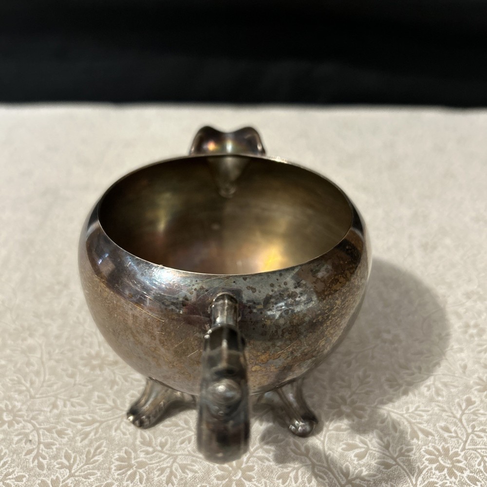 Vintage Silver Plated Over Copper Creamer!!
