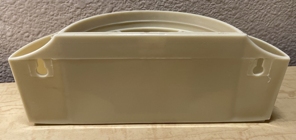 Vintage Kitchen Kaboodle Organizer Wall Mountable Half Circle Plastic Pockets