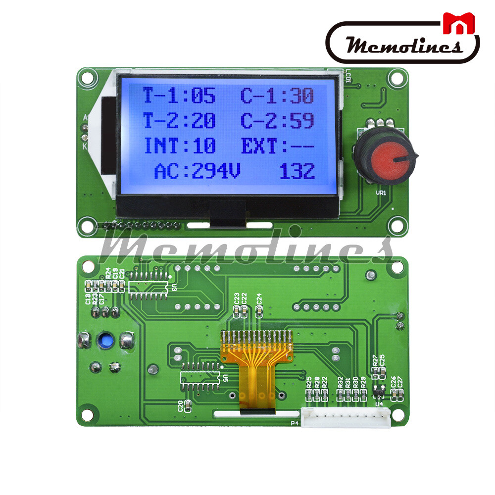 40A 12864 LCD Double Pulse Encoder Spot Welder Machine Time Control Board