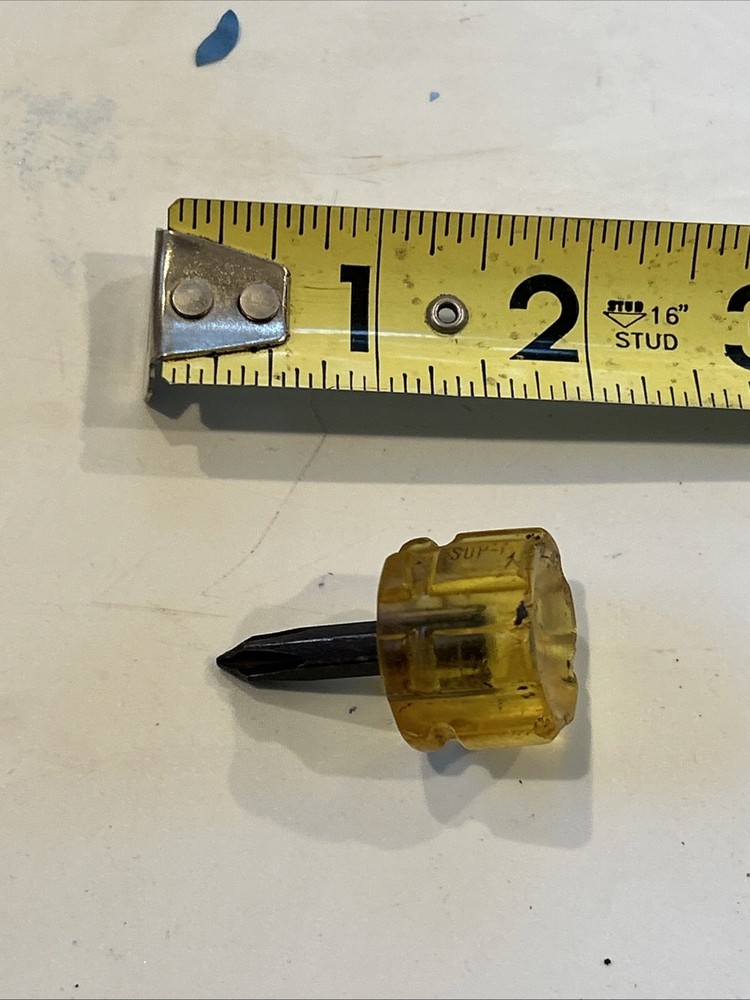 Snap On SDP1 Micro Stubby Short Amber Screwdriver Phillips