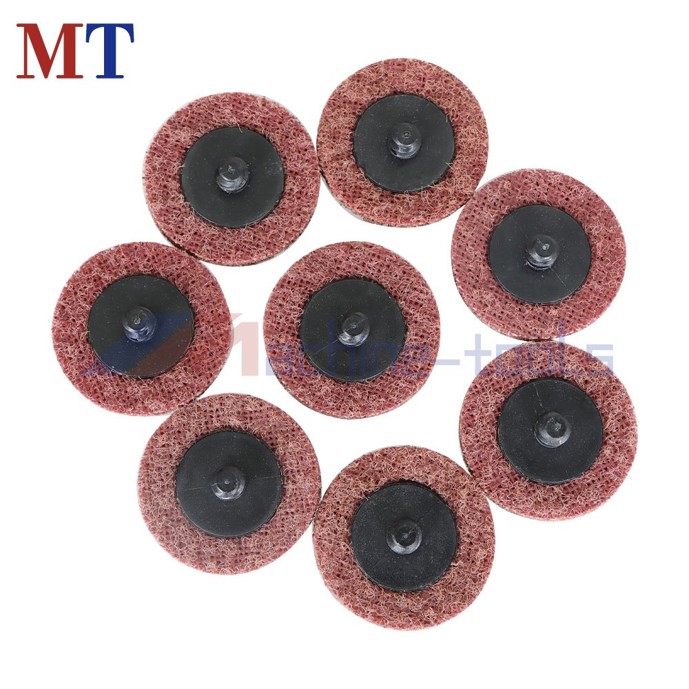 50 Pack Medium Surface Conditioning Discs 2" Roll Lock Die Grinder Sanding Pads