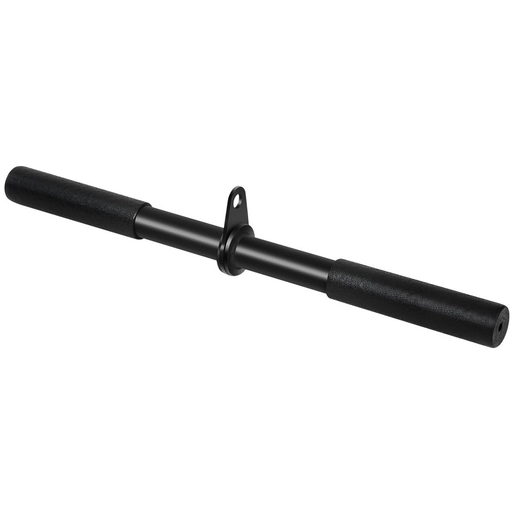 Pulldown Straight Bar Rotating Steel with Rubber Grips LAT Pull Down Handle f...